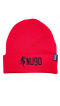 Beanie NU90 Czerwona / Czarne Logo