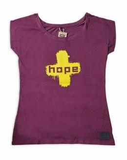 Tshirt HOPE x NUGO Ladies Burgund